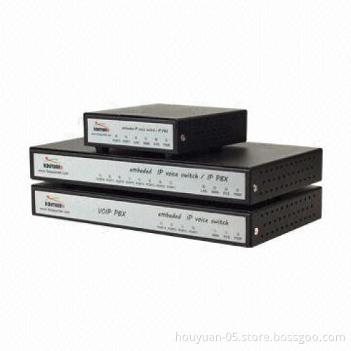 8-port VoIP Gateway, Suitable for 100 Staff Enterprise IP PBX, IP PBX Supports VPN N2N